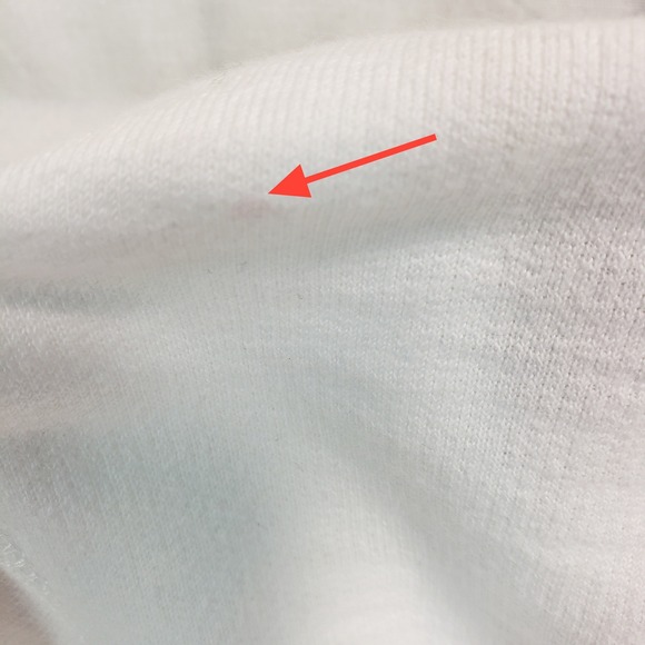 L.L. Bean Organic Cotton Quarter Zip Pullover Womens Medium White Blue 513193 - Picture 5 of 8